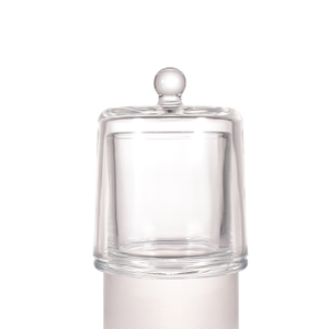 Frasco de vela de vidro com design de sino dourado de 200ml e 300ml