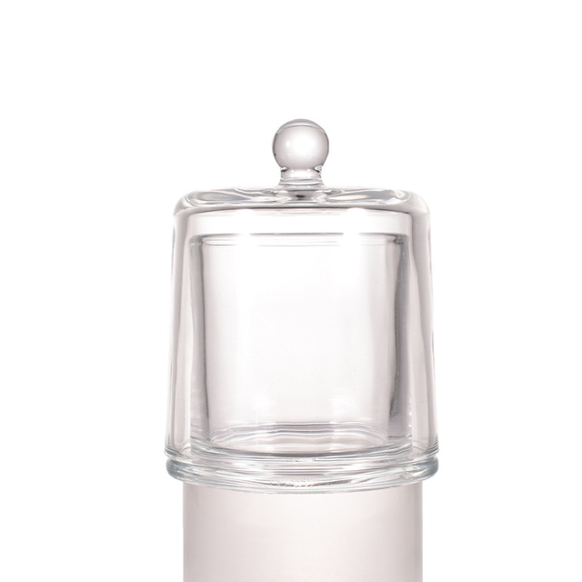 Frasco de vela de vidro com design de sino dourado de 200ml e 300ml