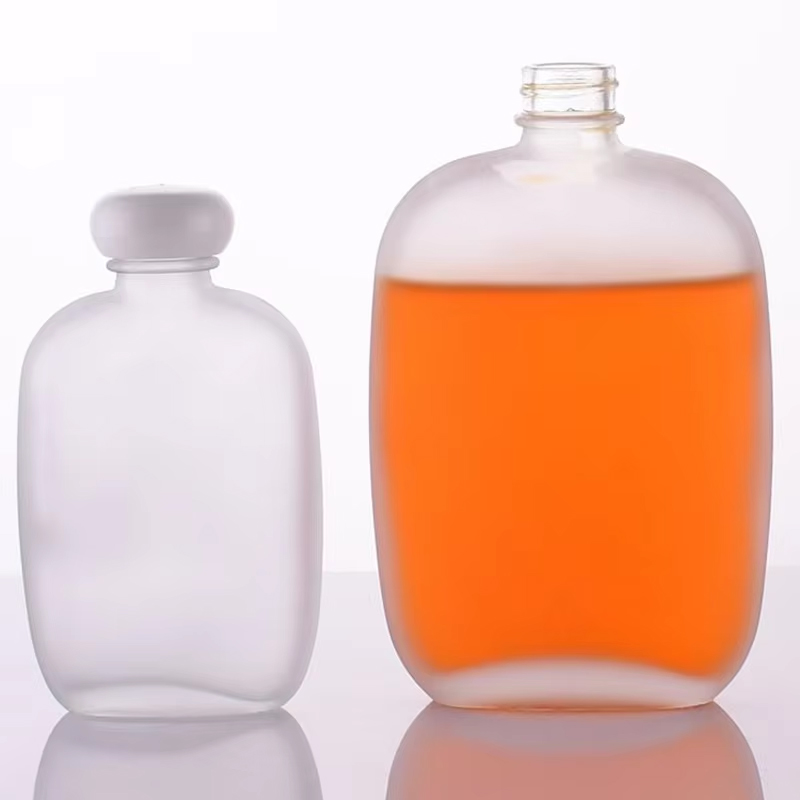Garrafa vazia de vidro para bebidas, 100ml, 250ml, suco de água, leite, café, chá