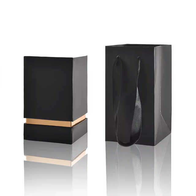 Conjunto de caixa de perfume por atacado para garrafa vazia de 30ml 50ml 100ml com saco de presente