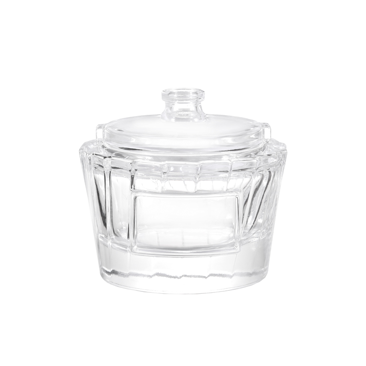 Frasco de perfume criativo em formato de sorvete - linda embalagem de fragrância de vidro inspirada em sobremesa com tampa personalizada