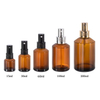 O mais novo design Amber Cosmetic 15ml 30ml 60ml 100ml 200ml frasco de loção com bomba
