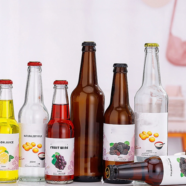 Quais cores de vidro são usadas para produtos sensíveis à luz?