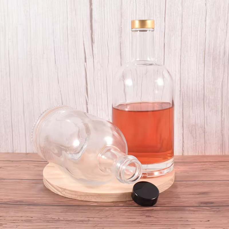 Garrafas de vidro sofisticadas de vodca de 750ml 