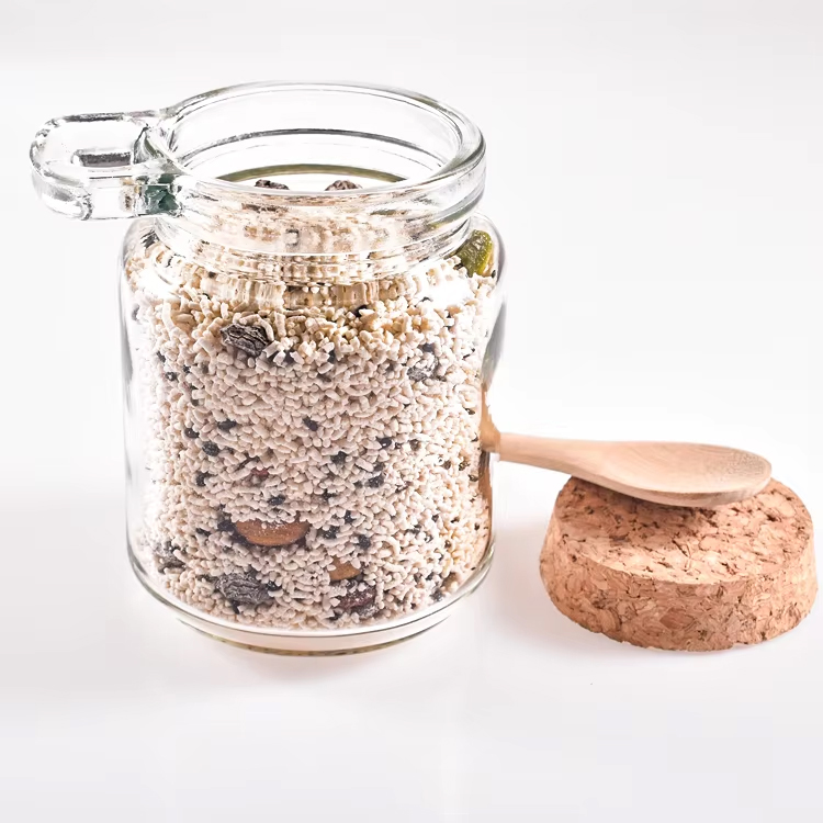 Frasco de especiarias para armazenamento de 150ml com colher de pau