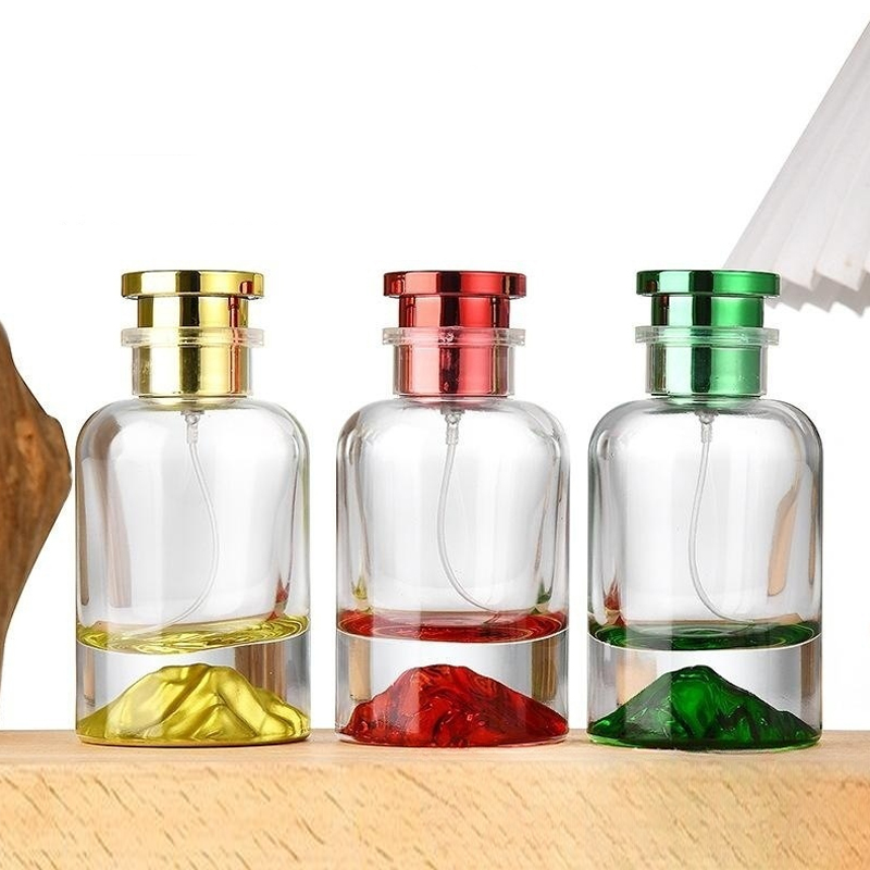 30ml 50ml base pesada vulcão inferior 100ml garrafa de spray de perfume de cilindro redondo