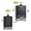 Novo design preto 30ml 50ml 100ml frasco de perfume de vidro 