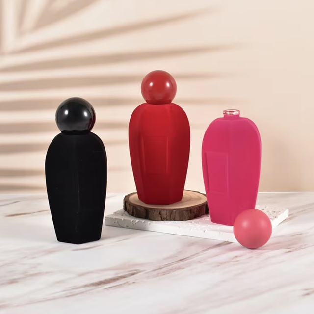 Garrafas de vidro com fragrâncias coloridas extravagantes e personalizadas