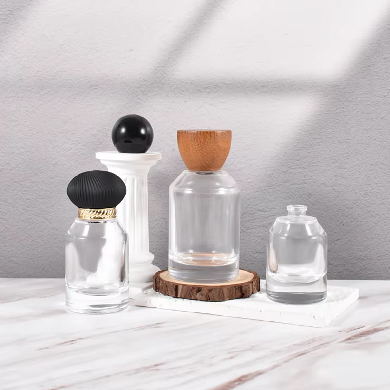 frasco de perfume inclinado do ombro de 30ml 50ml 100ml