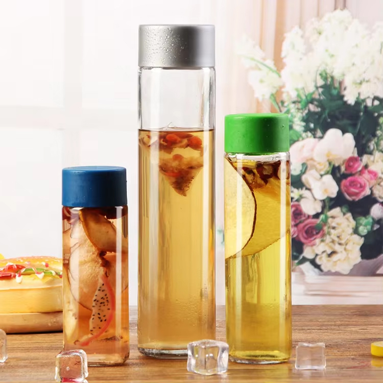 Garrafa de água Voss personalizada Garrafa de vidro Voss Garrafa de suco Voss 