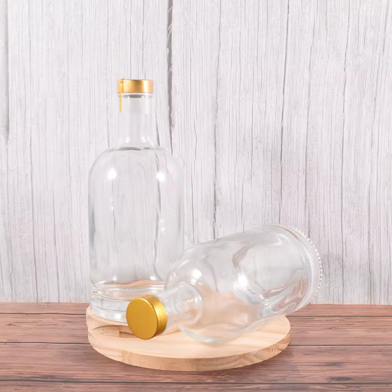 Garrafas de vidro sofisticadas de vodca de 750ml 