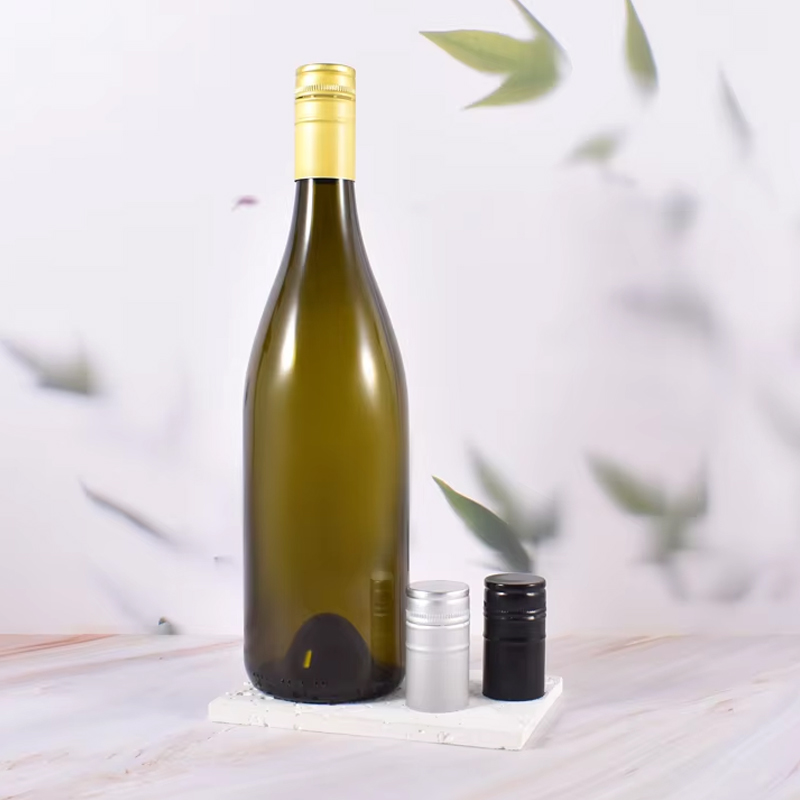 Garrafas de vinho clássicas de vidro Borgonha de 750 ml