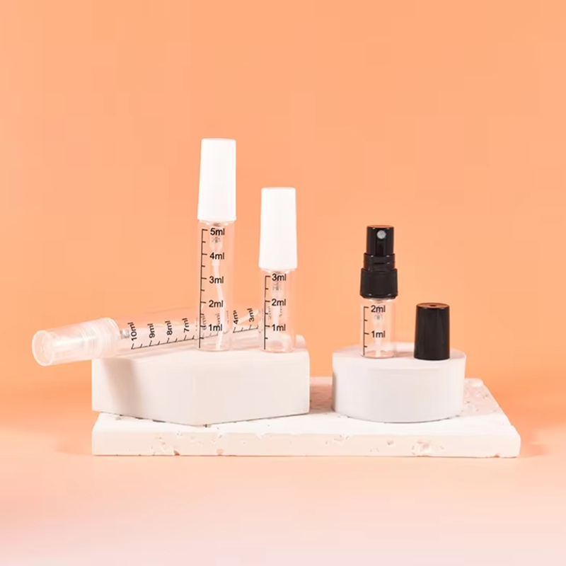 frascos de perfume de vidro tubulares de 2ml 3ml 5ml 10ml 