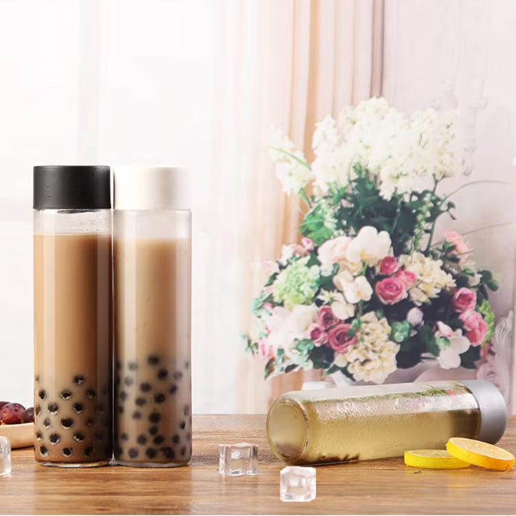 Garrafa de água Voss personalizada Garrafa de vidro Voss Garrafa de suco Voss 