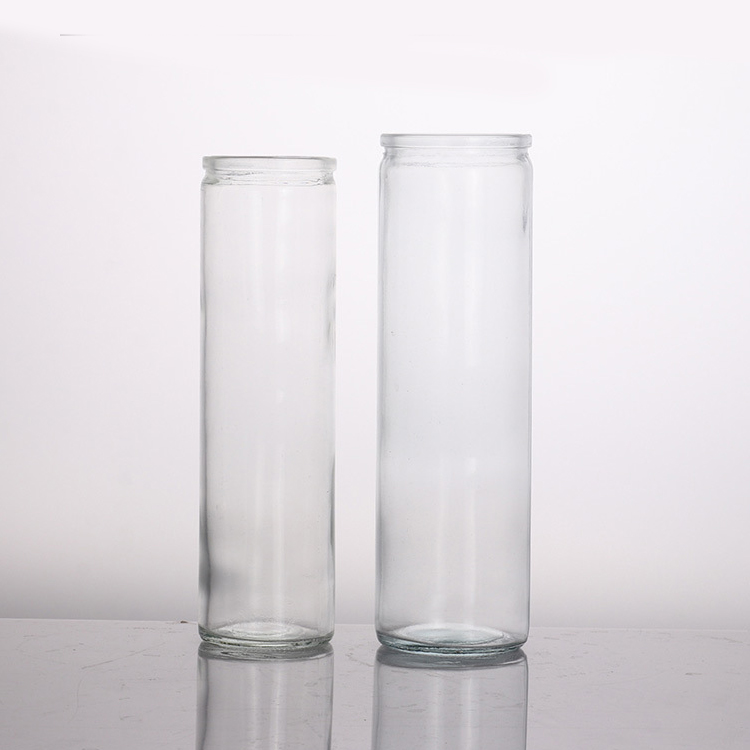 Jarra de vidro para vela de 7 dias para oração no atacado