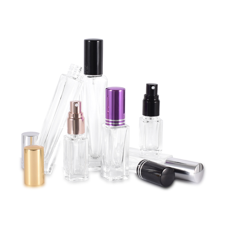 3ml 5ml 6ml 9ml 10ml 15ml 20ml Mini frasco de perfume quadrado para viagem Fabricante Fornecedor de fábrica 