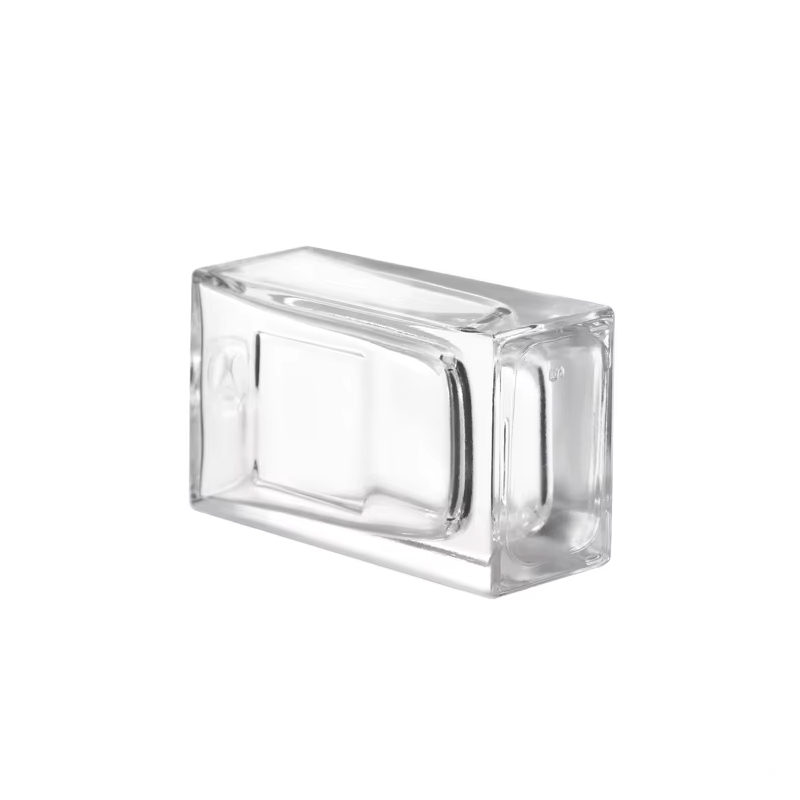 Garrafa de perfume vazia quadrada original de 50ml 80ml 100ml com luxo do tampão do pulverizador