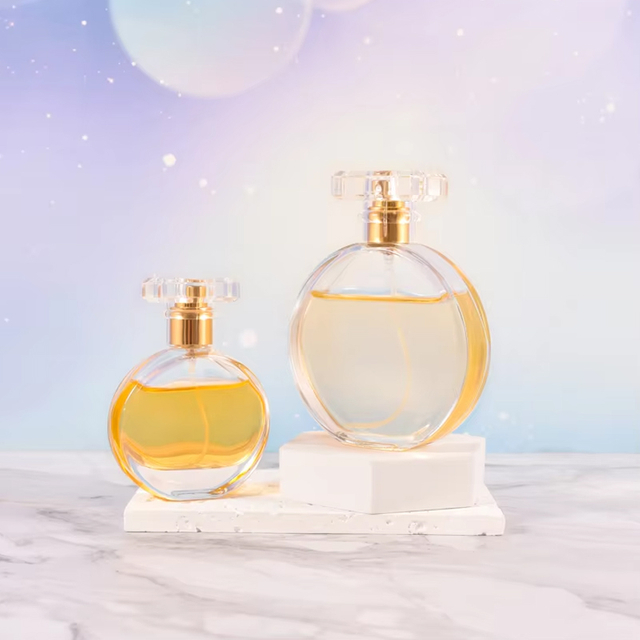 30 Ml 50 Ml 100 Ml Garrafas de perfume de vidro com boca oblata moderna