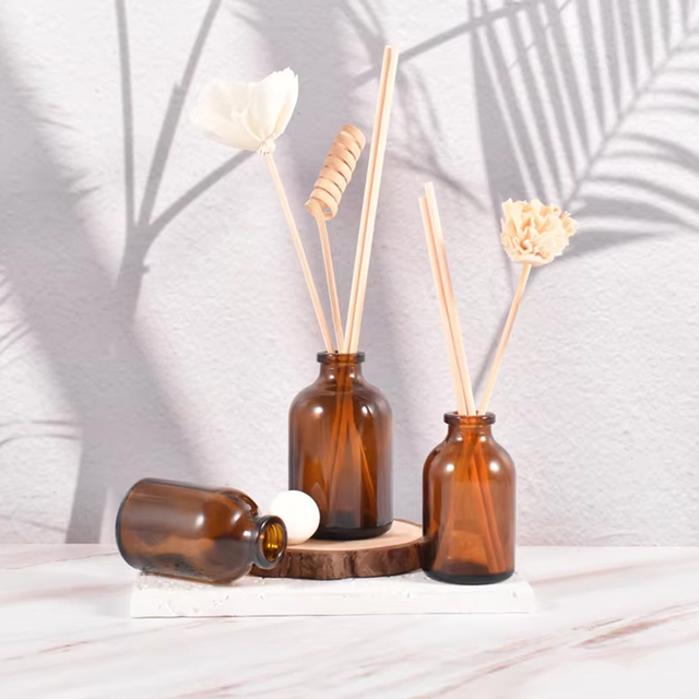 Garrafa pequena personalizada do aroma do difusor de Reed do vidro da abertura 30ml 50ml 100ml