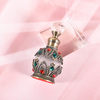 Garrafa de óleo essencial de Dubai Frasco de perfume retrô 15ml com diamante incrustado vazio recipiente de óleo essencial