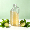 Garrafa de suco de vidro 1000ml com alça, garrafa de vidro reutilizável de grande capacidade para suco, limonada, fermentação fria