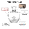 Frasco de perfume de vidro personalizado com tampa de cristal Fabricante de frasco de fragrância por atacado