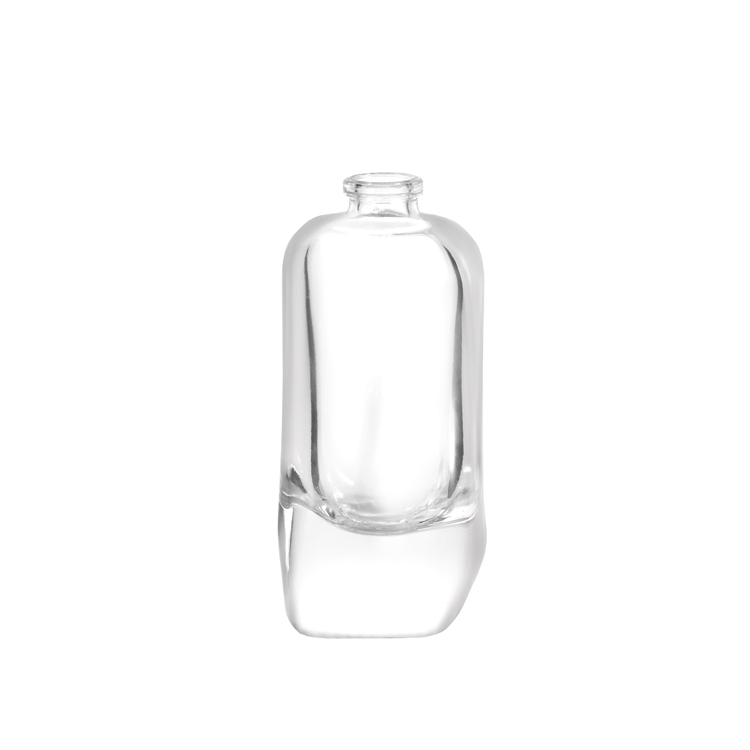 Frasco de perfume de vidro curvo de luxo com tampa embalagem de fragrância vazia de alta qualidade para marca de perfume personalizada