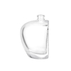 Frasco de perfume de vidro de 100ml em forma de maçã por atacado com tampa dourada