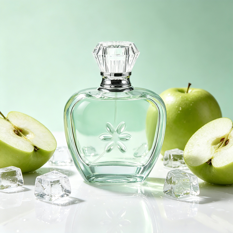 Frasco de perfume de vidro personalizado com tampa de cristal Fabricante de frasco de fragrância por atacado