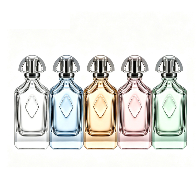 Fabricante de garrafas de perfume de vidro transparente de luxo Garrafas de perfume vazias personalizadas atacado 100ml