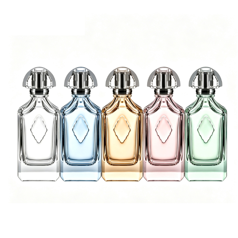 Fabricante de garrafas de perfume de vidro transparente de luxo Garrafas de perfume vazias personalizadas atacado 100ml