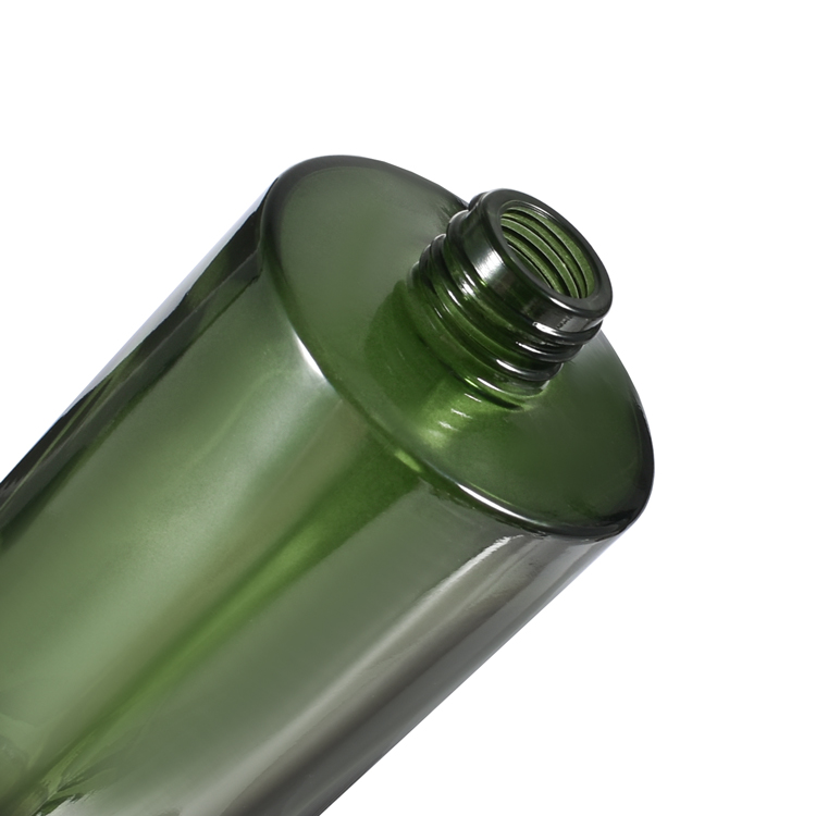 Frasco difusor de palheta de vidro quadrado verde premium com tampa preta Frasco difusor de aromaterapia personalizado para fragrância doméstica
