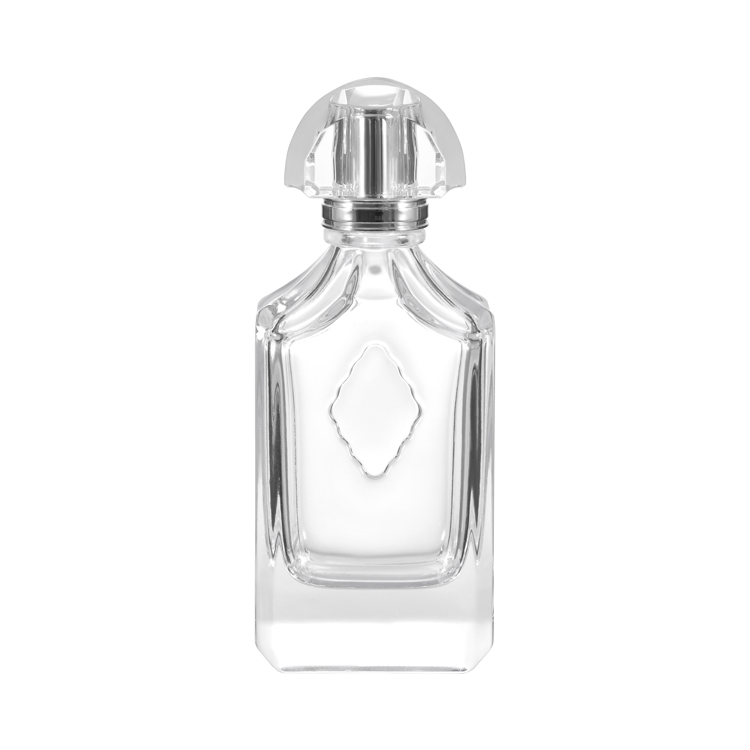 Fabricante de garrafas de perfume de vidro transparente de luxo Garrafas de perfume vazias personalizadas atacado 100ml