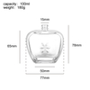Frasco de perfume de vidro personalizado com tampa de cristal Fabricante de frasco de fragrância por atacado