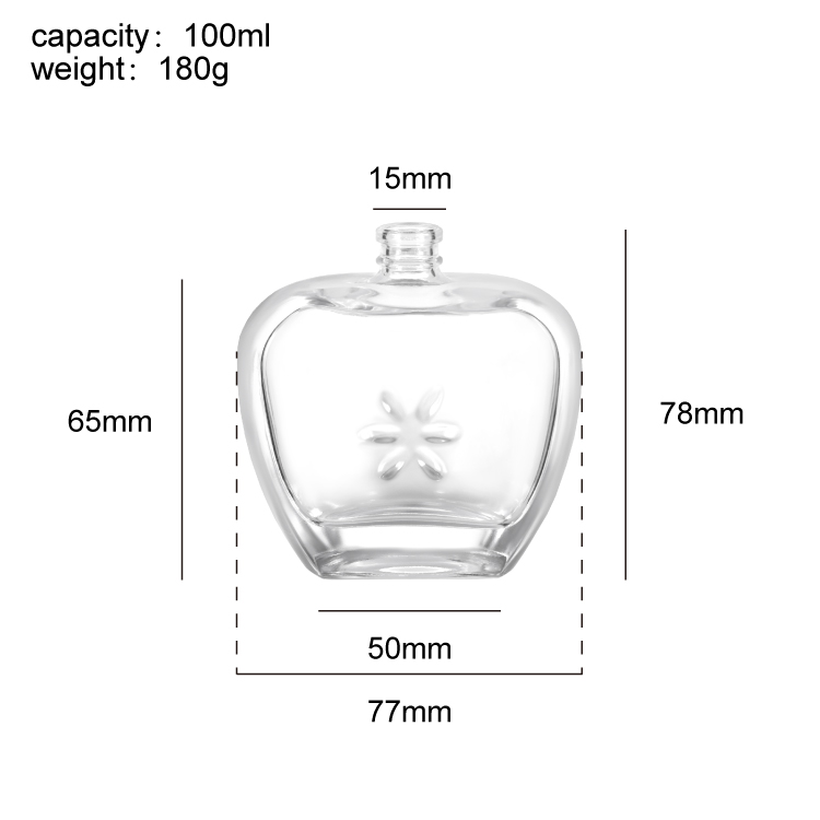 Frasco de perfume de vidro personalizado com tampa de cristal Fabricante de frasco de fragrância por atacado